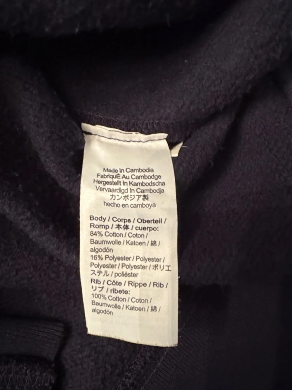 J. Crew Navy Deep V-Neck Cardigan. Medium - Picture 6 of 6